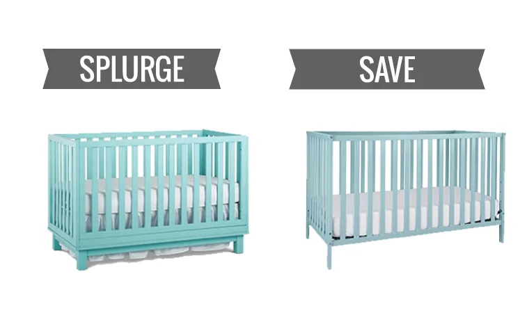 splurge vs save a baby crib for every budget