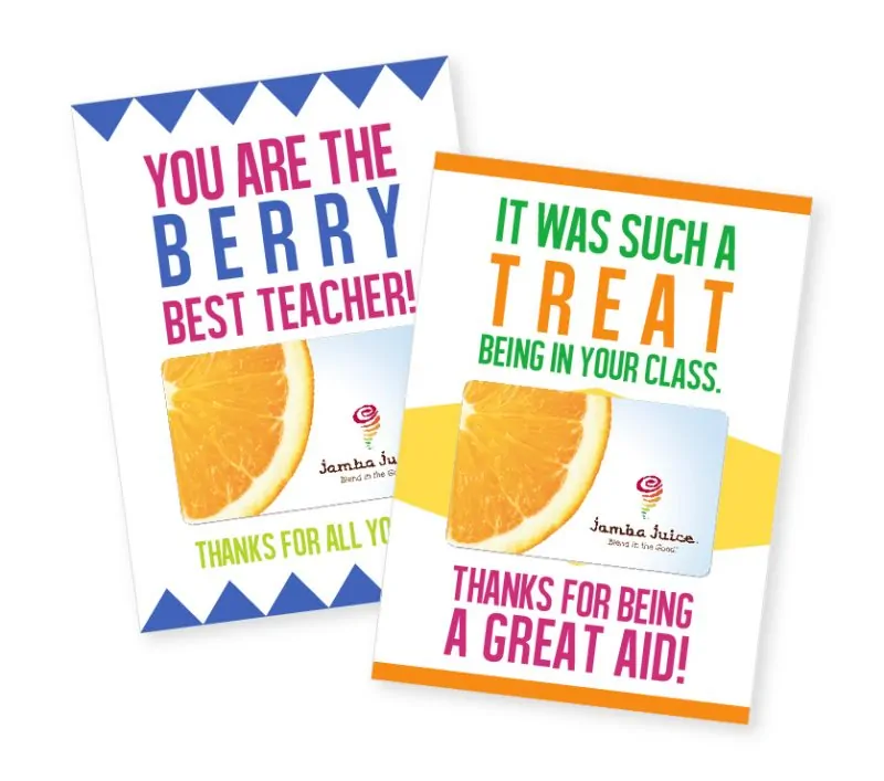 Free Teacher Appreciation Gift Printables | Let your kid's teacher know just how much you appreciate them by giving them this sweet gift holder printable. Perfect for end of the year gift! 