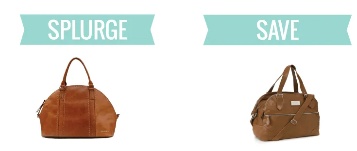splurge vs save: leather diaper bags 