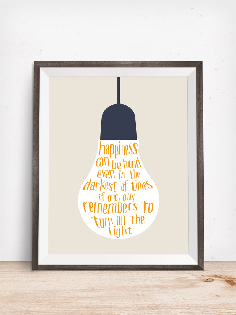 Harry Potter Quote FREE Printable | If you're a Potter fan, you'll love this inspirational quote. Hang in your baby's nursery, your kids bedroom or even your living room. Click through to print your copy today!