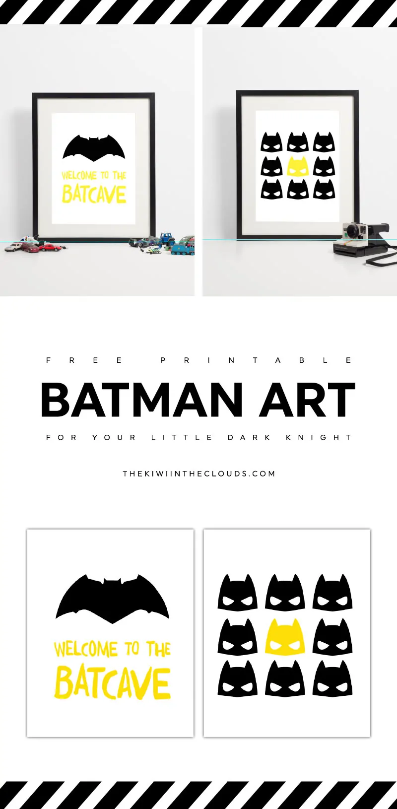 free batman printable art | printables for kids | nursery art 
