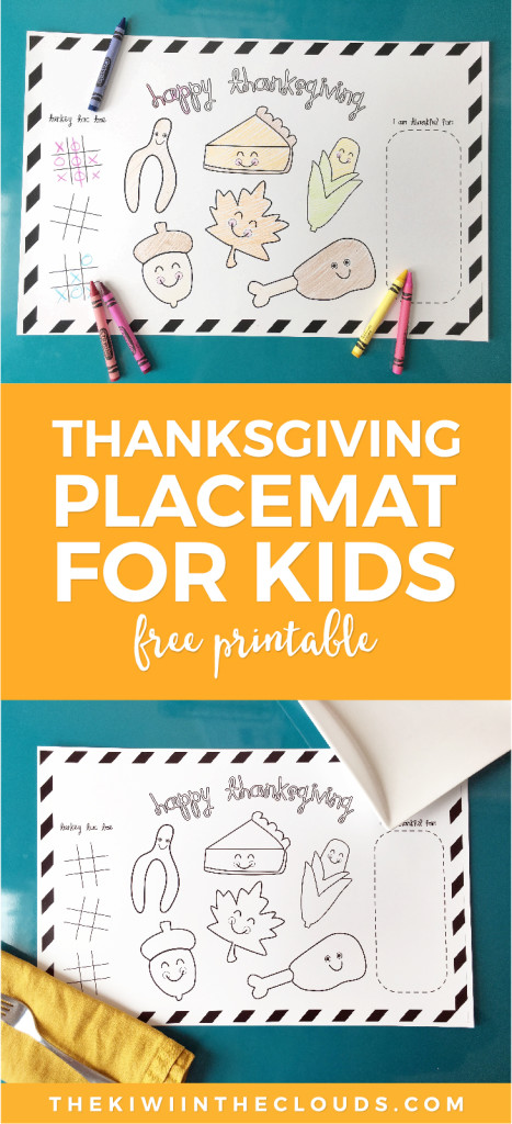 FREE printable Thanksgiving placemat for kids | Keep your kid's happy and busy while you finish up that special turkey with this free printable placemat. Click through to download one instantly! 