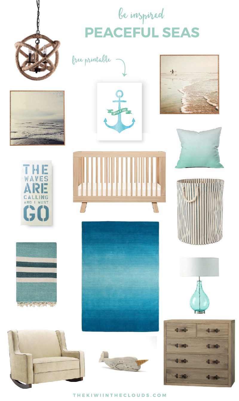 Nautical Nursery Idea | Come take a look at this gender neutral nautical nursery, designed to soothe and relax your baby. Click through for all the details. 