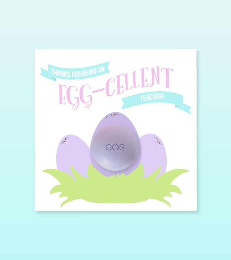 Easy Easter Gift for Teacher | Come enjoy your free download and make your kid's teacher a cute Easter gift in two minutes flat. Click through to download today! 