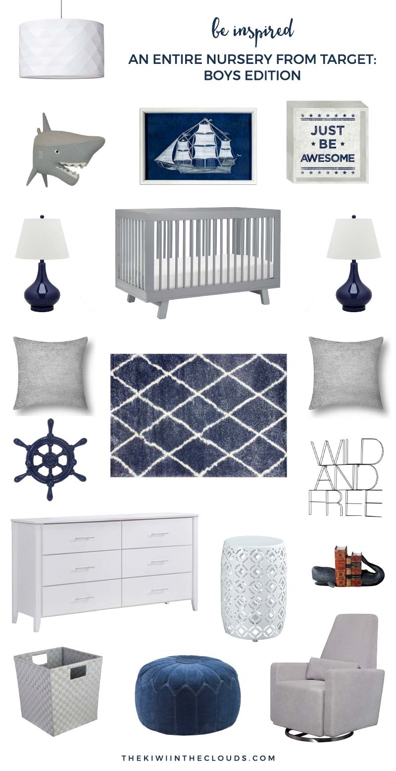 All Target Nursery For Boys | I get it; you're obsessed with Target. Who isn't?! That's why I designed this entire nursery from Target. Go ahead and finish your entire nursery today!