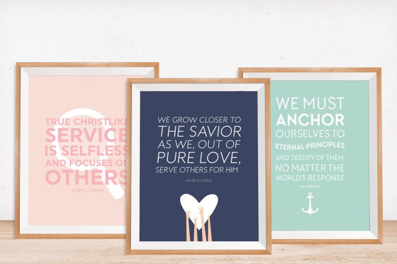 Celebrate the inspiring words spoken at the LDS womens conference with these 4 free printables!