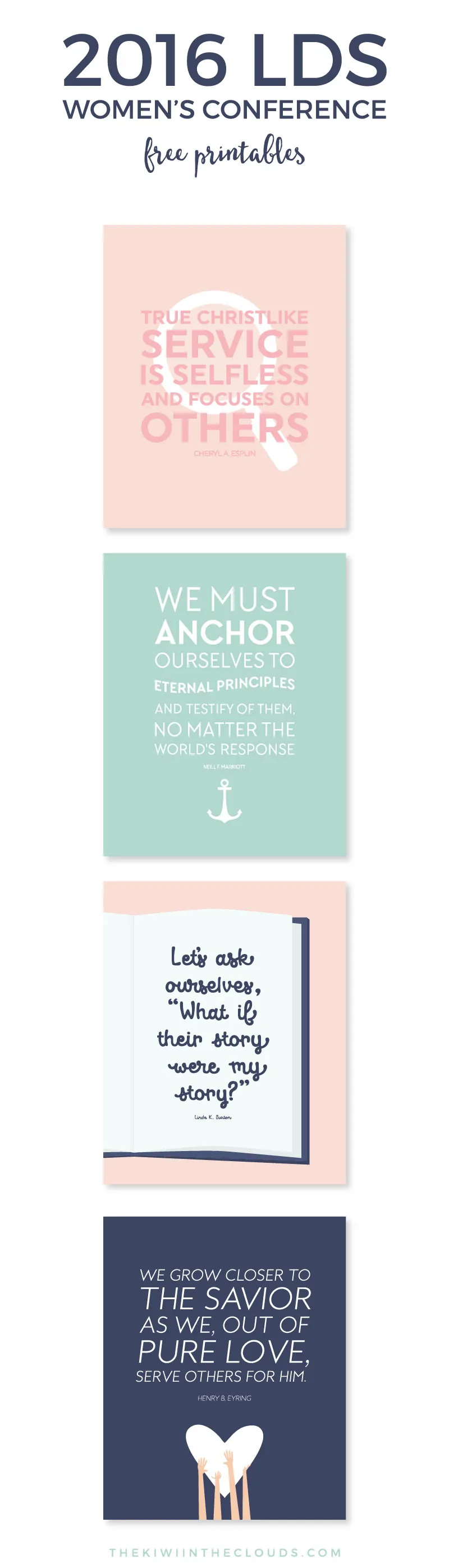 These LDS Womens Conference 2016 FREE printables are the perfect way to add inspiring and uplifting art to your home in an instant! They also make great visiting teaching handouts as well. Come by and download these today!