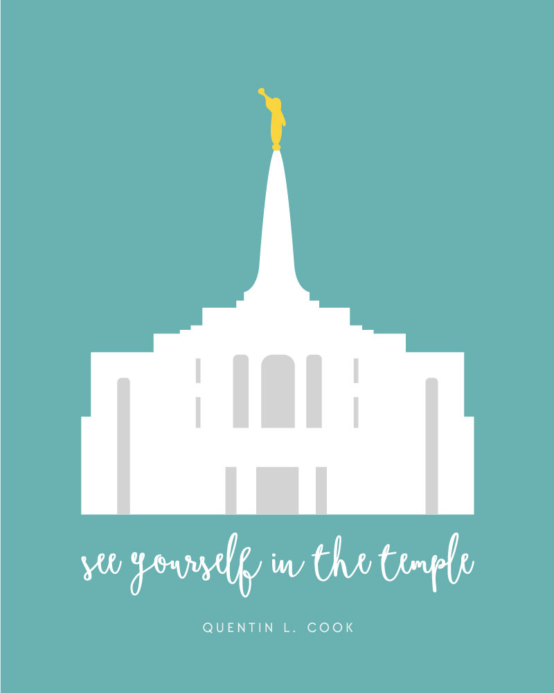 Download this General Conference free printable to remind yourself to set your sights on the temple! 