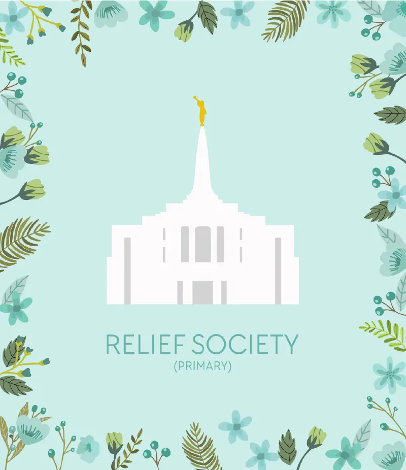 Download these Relief Society free printable binder covers to decorate the binders that you pass around for attendance. 