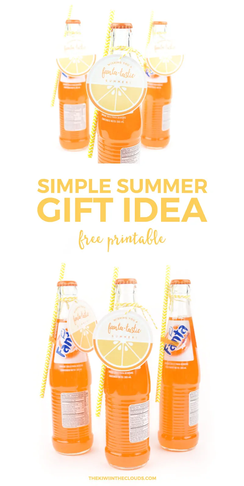 Put together this super fast and simple summer gift idea for friends, teachers, kids or whoever you want to surprise. Click through to download your free printable now. 