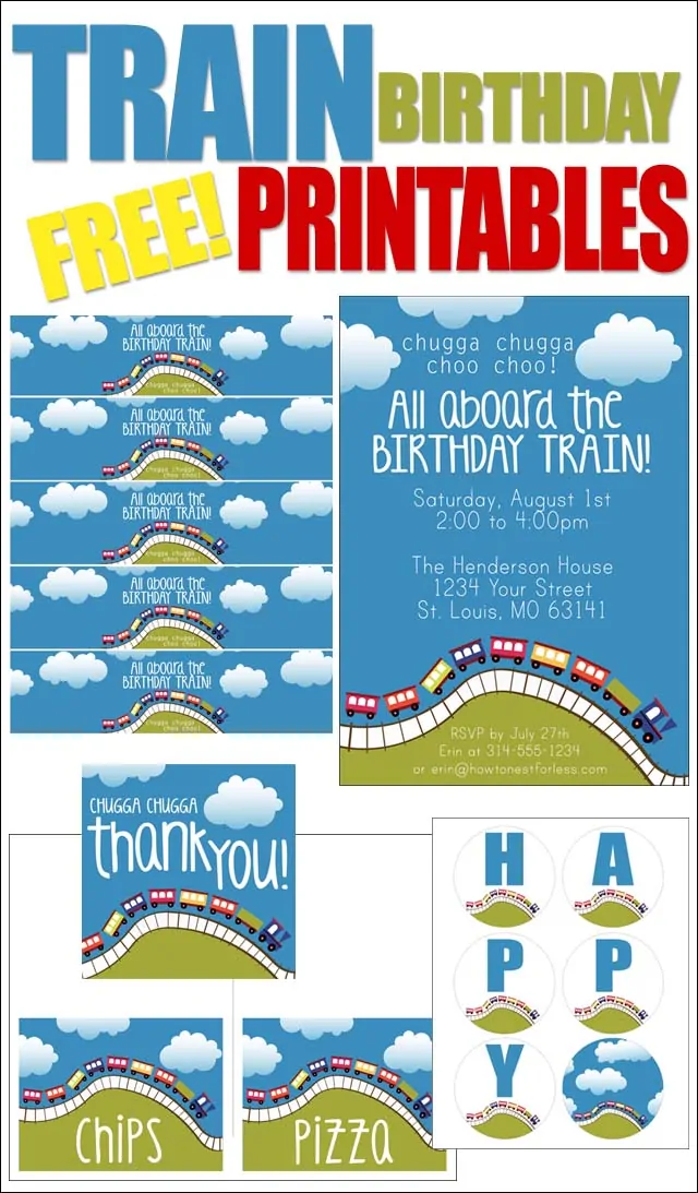 These kids birthday party ideas with free printables will save you time, money and give you the perfect head start on your little one's party!