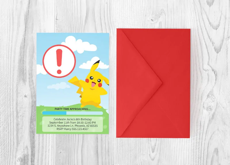 Throw an epic Pokemon party with this Pokemon go invitation and printable party pack! 