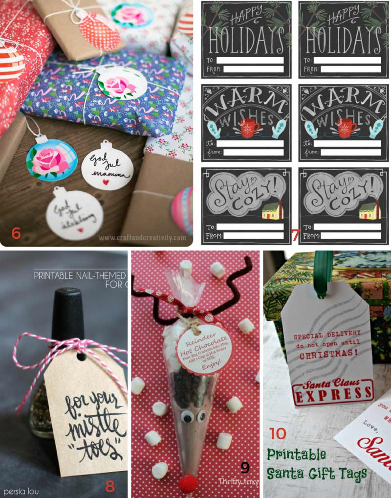 The ultimate guide to free Christmas printables. Tons of free printable gift tags, wall art, treat toppers and more! 