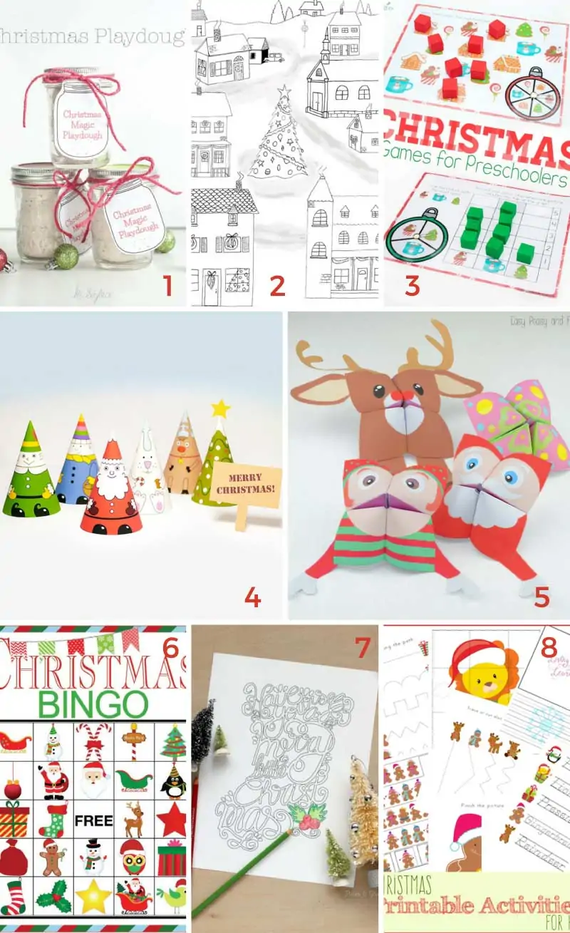 Fill all that free time over Christmas break with these fun and free Christmas printables for kids. 