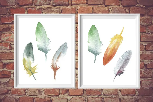 free printable download | feather art 