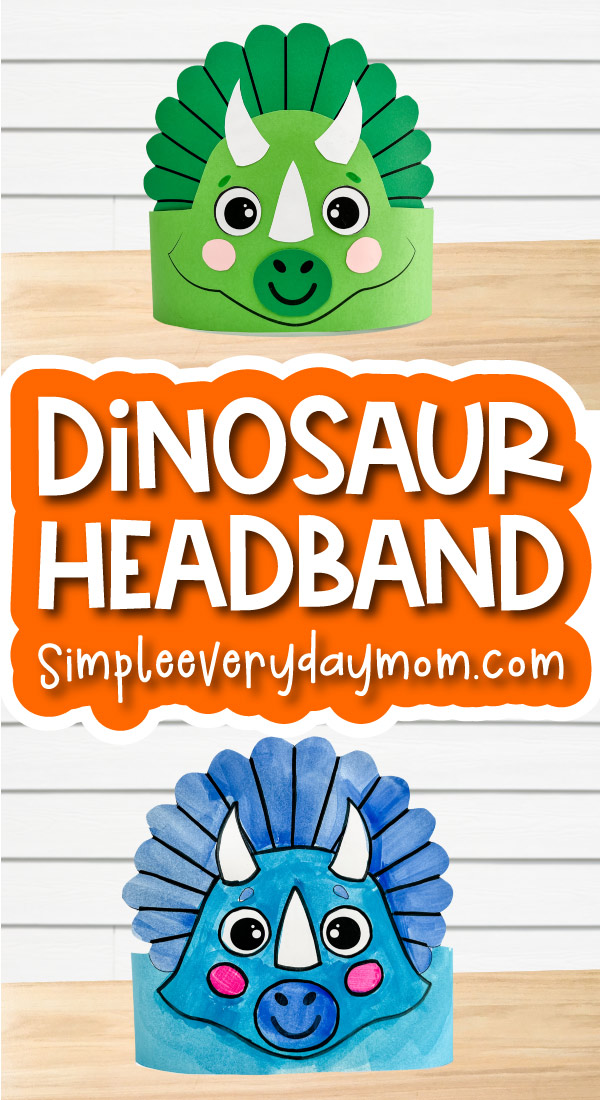 Dinosaur Headband Craft For Kids [Free Template]