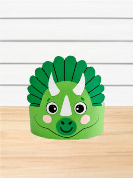 Dinosaur Headband Craft For Kids [Free Template]
