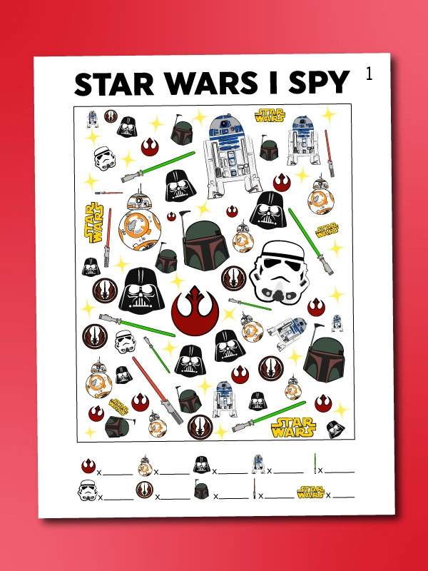 Star Wars I Spy printable