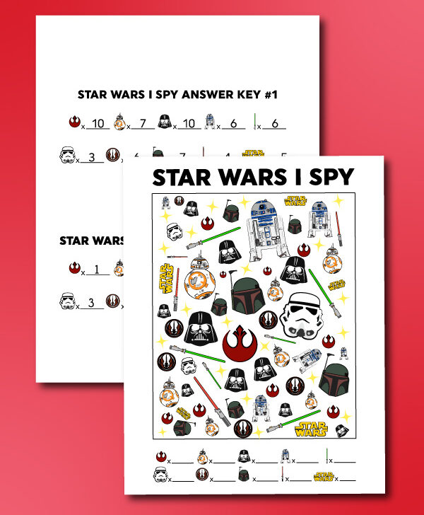 Star Wars I Spy printables