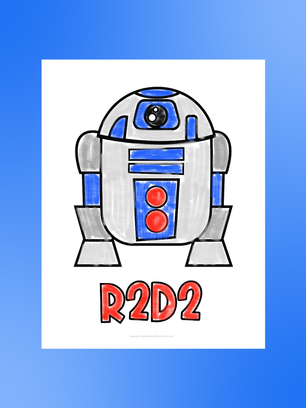 R2D2 coloring page