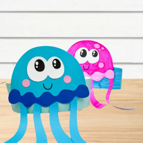 2 jellyfish headband crafts