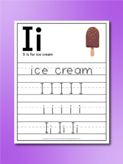 Ice Cream Worksheets For Kids [Freebie]