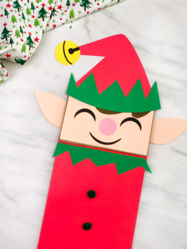 Elf Paper Bag Craft For Kids [Free Template] Story