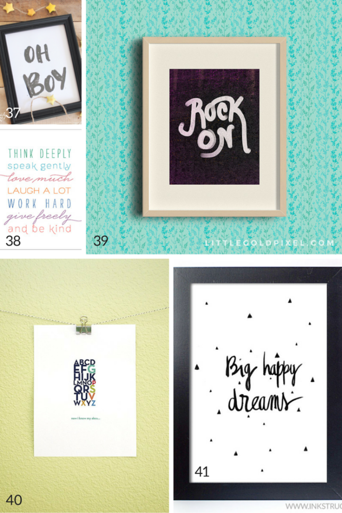 100 Free Nursery Printables That'll Look Good In Every Baby's Room