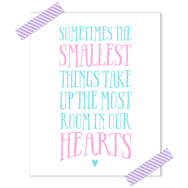 The Smallest Things Free Printable