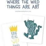 free printable where the wild things are art