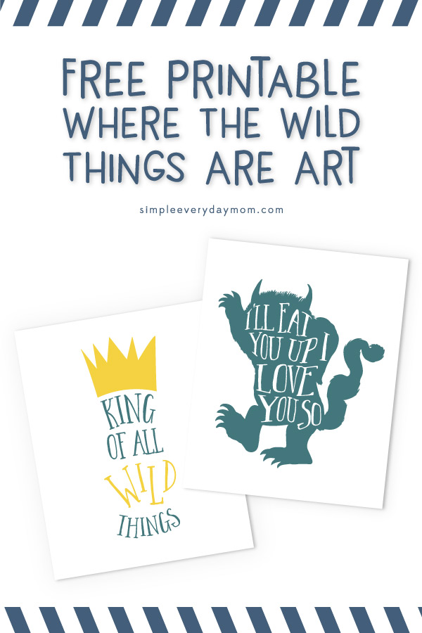free printable where the wild things are art