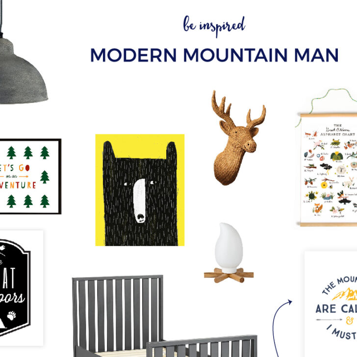Boys Mountain Bedroom Theme | Are you looking to design your little man's room from pastel and baby-like to grown up and fun? Then click through for all the details and for your FREE mountains wall art.