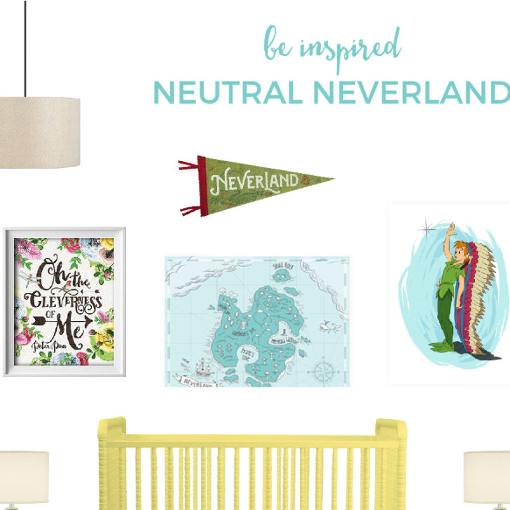 Peter Pan Nursery | This gender neutral Peter Pan themed nursery is bright, cheery with just a touch of nautical elements. Click through to discover all the sources.