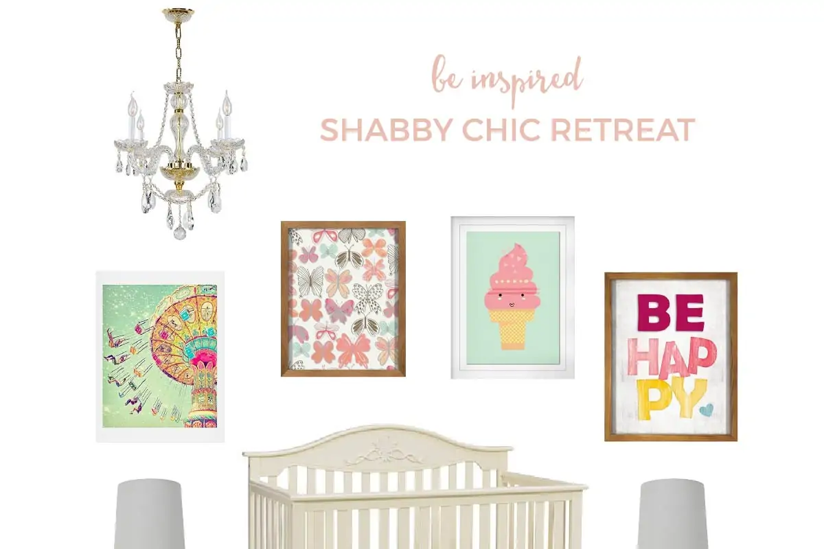 All Target Shabby Chic Baby Nursery | Love the shabby chic look but not sure how to put it all together? Come take a peek at this vintage styled, shabby chic nursery with ALL of the items found at Target!