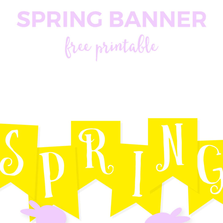Free Spring Printable Banner