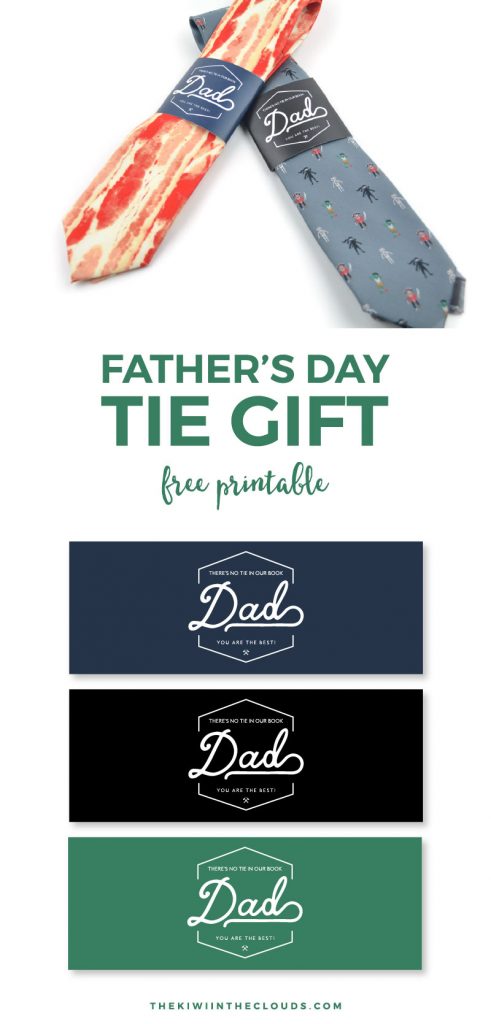 Father's Day Printable Tie Gift