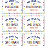 free first day of school signs