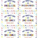 free first day of school signs