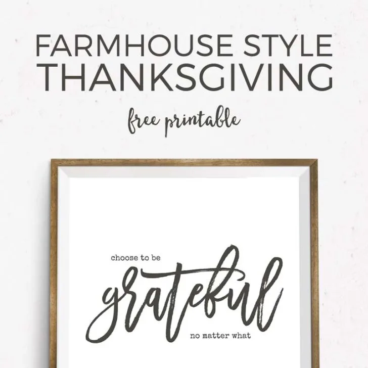 Celebrate the Thanksgiving spirit of gratitude with this free printable Thanksgiving art. It's ideal for farmhouse style art and it reminds you to be continually grateful!