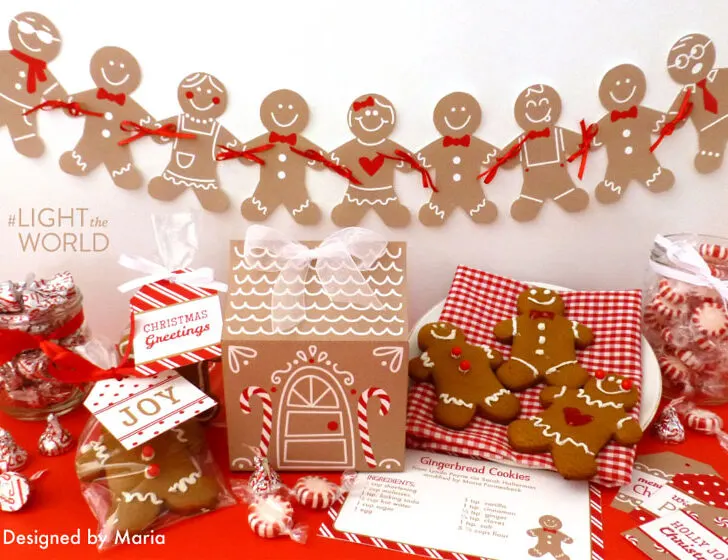 Gingerbread House Printable | Christmas Printables | #lighttheworld