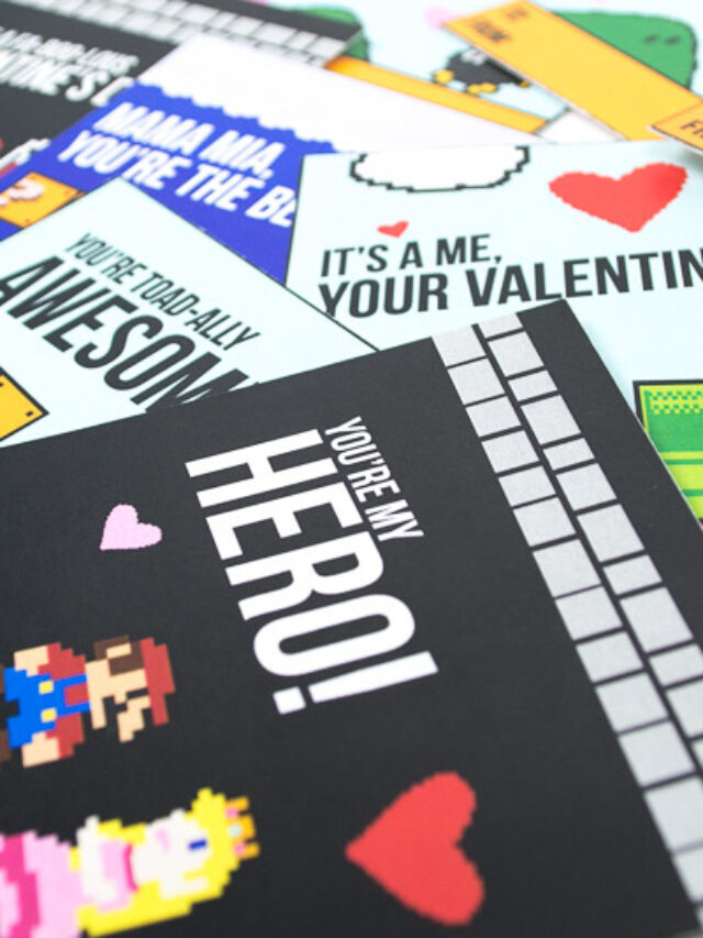 Super Mario Valentines Printables [FREE] Story
