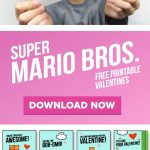kids valentines cards | free printables for kids | super mario