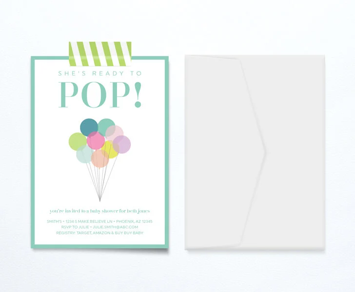 Ready To Pop Baby Shower Printable | Free Printables | Baby Shower Ideas | Baby Gear