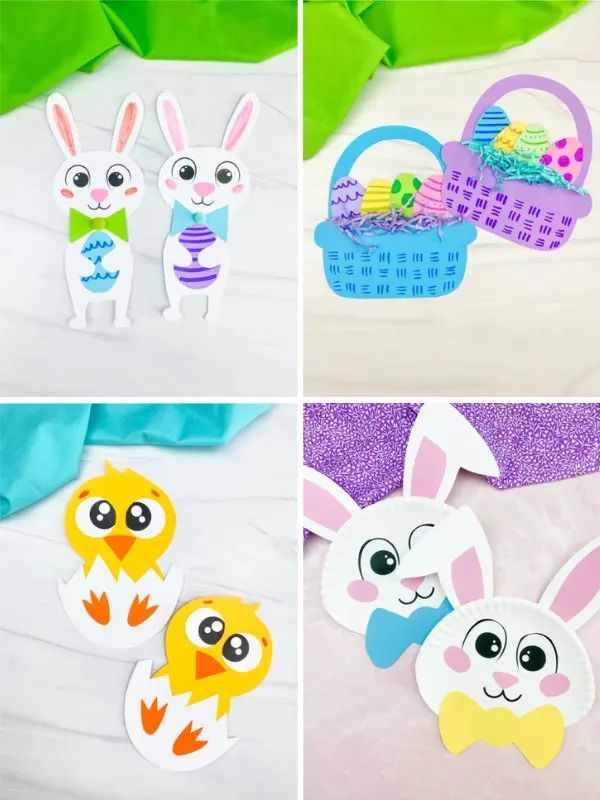 Collage image of Easter Crafts For School Age