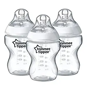 three tommee tippee baby bottles