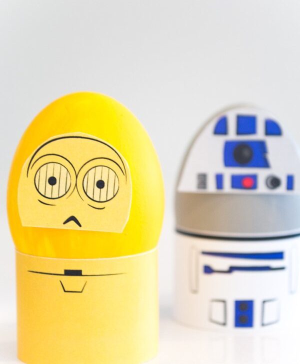 C3-P0 and R2D2 Easter egg decorations