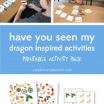 have you seen my dragon book activity | printables for kids | learning games for kids