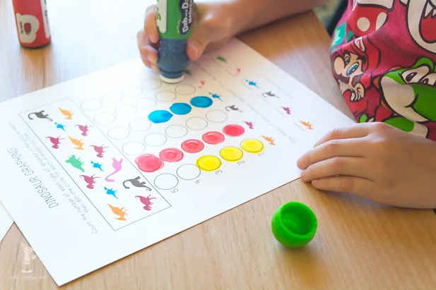 do a dot marker activities | kindergarten graphing | learning activities for kids
