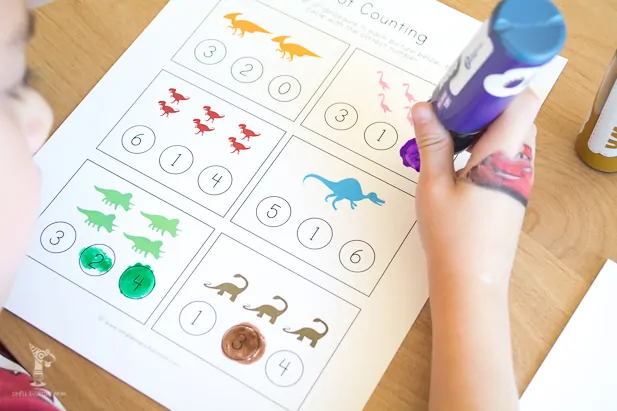 do a dot worksheets | dinosaur activities for kids 