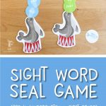 sight word game for preschool, kindergarten, first grade | printable learning activities for kids